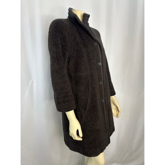 Vintage Studio by Searle Alpaca wool coat brown size medium - Picture 5 of 12